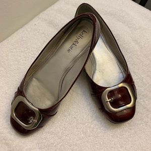 Dark red Kelly and katie flat shoes for women